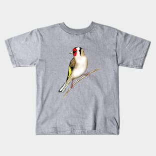 Goldfinch watercolor Kids T-Shirt